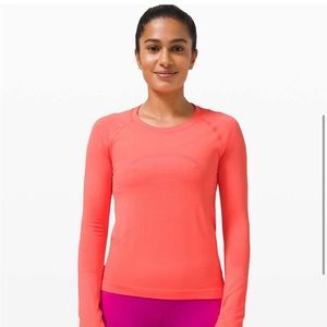lululemon athletica Coral Long Sleeve Top